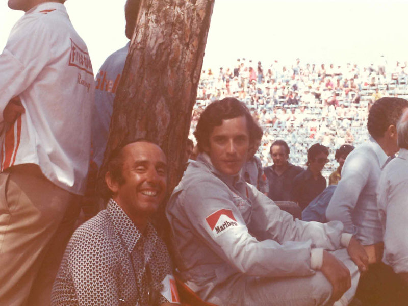Gran Premio de monca 1973. Jackie Ickx con Jack Heuer
