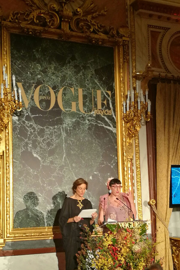 Blanca Entrecanales y Rossy en los premios Joyas de Vogue