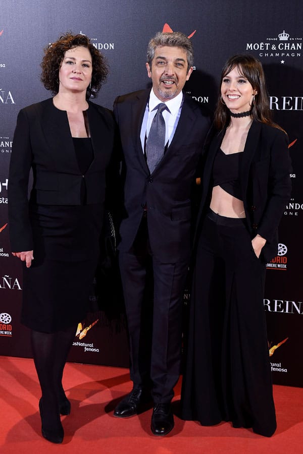 Ricardo Darin con su mujer Florencia Bas y su hija Clara