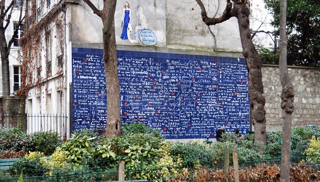 Muro de los te quiero en París