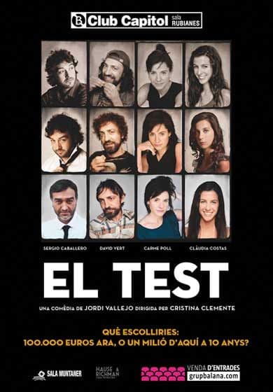 Teatro Barcelona El Test