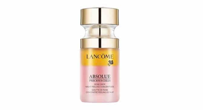 exfoliante facial para pieles maduras Rose Drop Night Peeling Concentrate de Lancôme