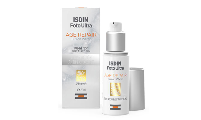 protector solar facial Age Repair Fusion Water de Isdin