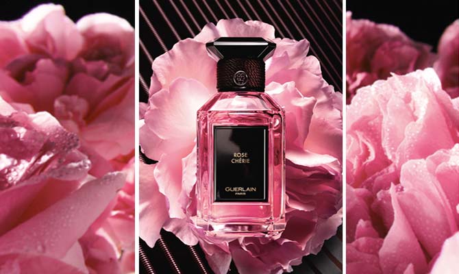 Rose Chérie eau de Parfum un perfume romántico de la nueva colección L'Art et La Matière de Guerlain