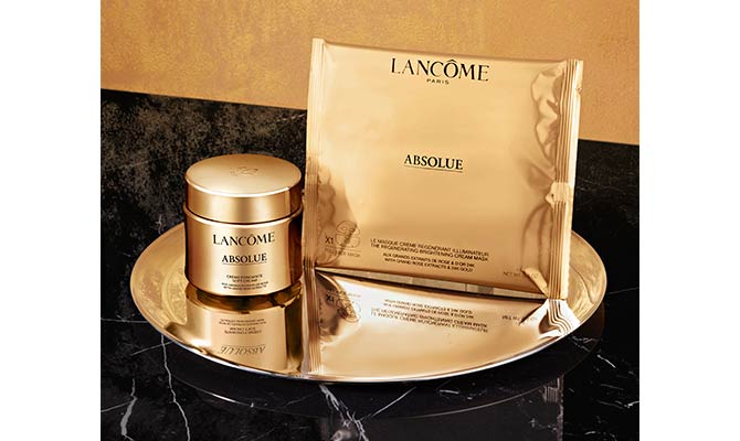 "Absolue Golden Cream Mask" de Lancôme  luminosidad al instante