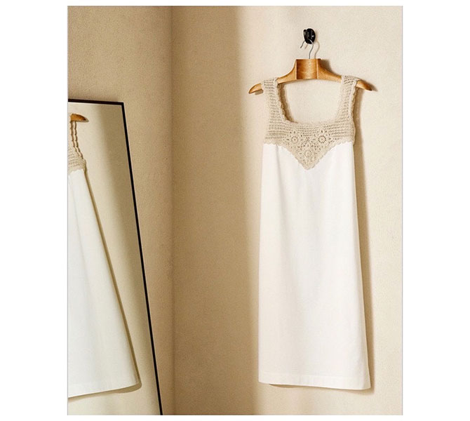 vestido blanco con lino