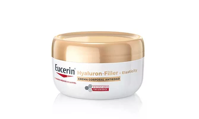 Crema corporal anti-edad de la gama Hyaluron Filler + Elasticity de Eucerin