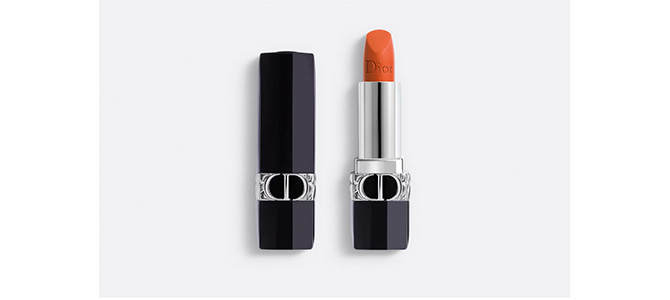 labial rojo anaranjado Dior